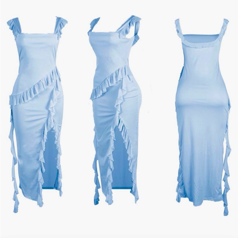 Ruffle Hem Bodycon Dress